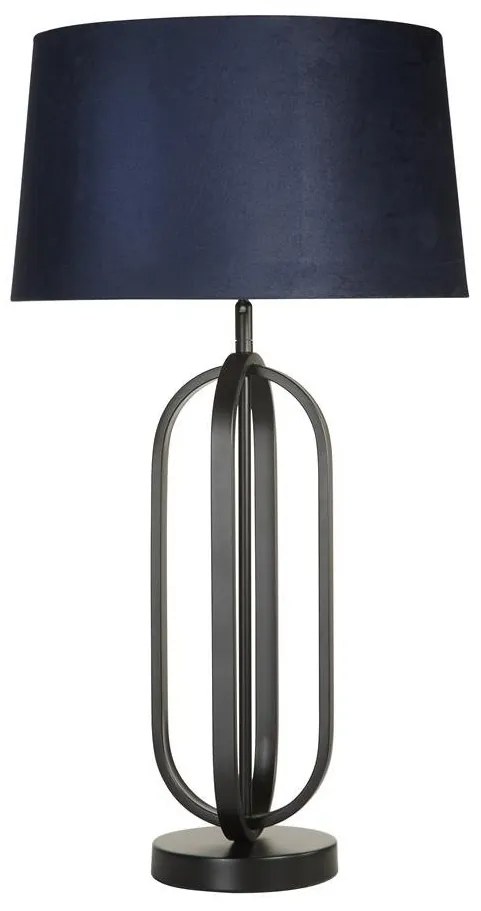 Veioza/Lampa de masa decorativa Chic negru/navy