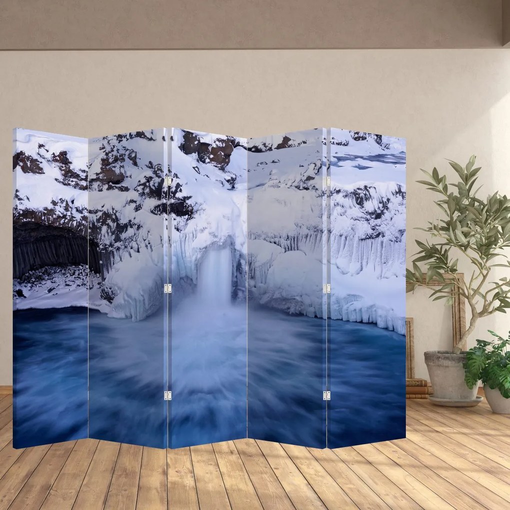 Paravan - Cascadele iarna (210x170 cm)