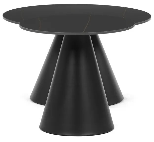 Set de măsuțe de cafe F4118 BK, marmură, 2buc.