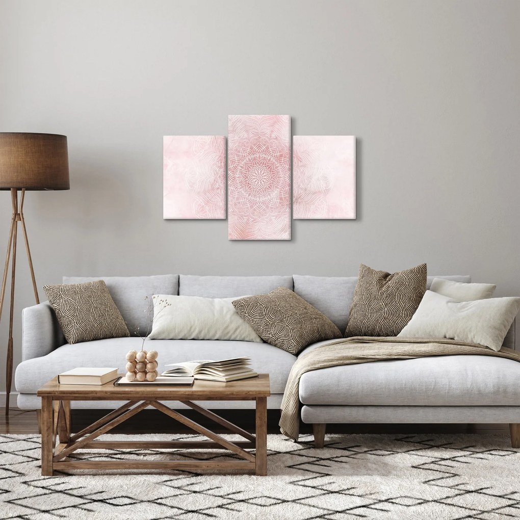 Tablou - Mandala roz (90x60 cm)