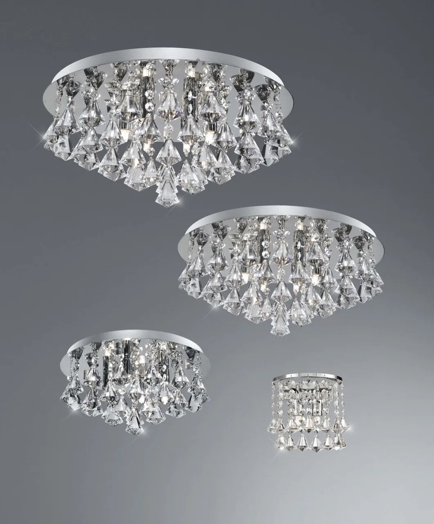 Plafoniera eleganta design modern Hanna 8L 3308-8CC SRT