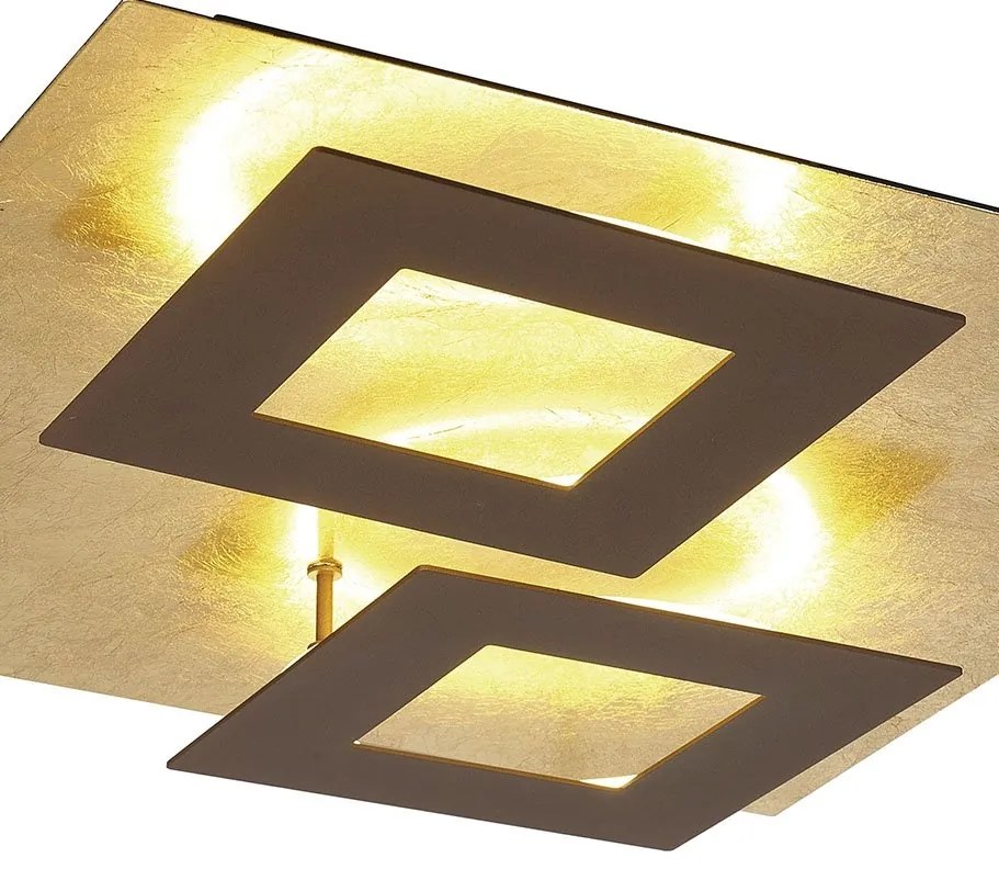 Plafoniera LED design ambiental DALIA Corten/ gold