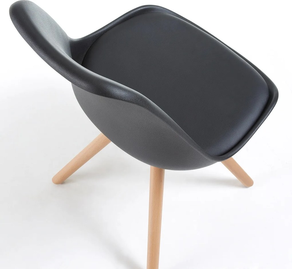 Scaun design modern LARS negru EC005S01 JG