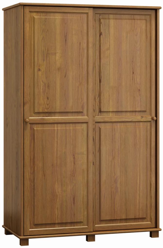 Dulap din lemn de pin 133 cm uși glisante 2D nr8 culori