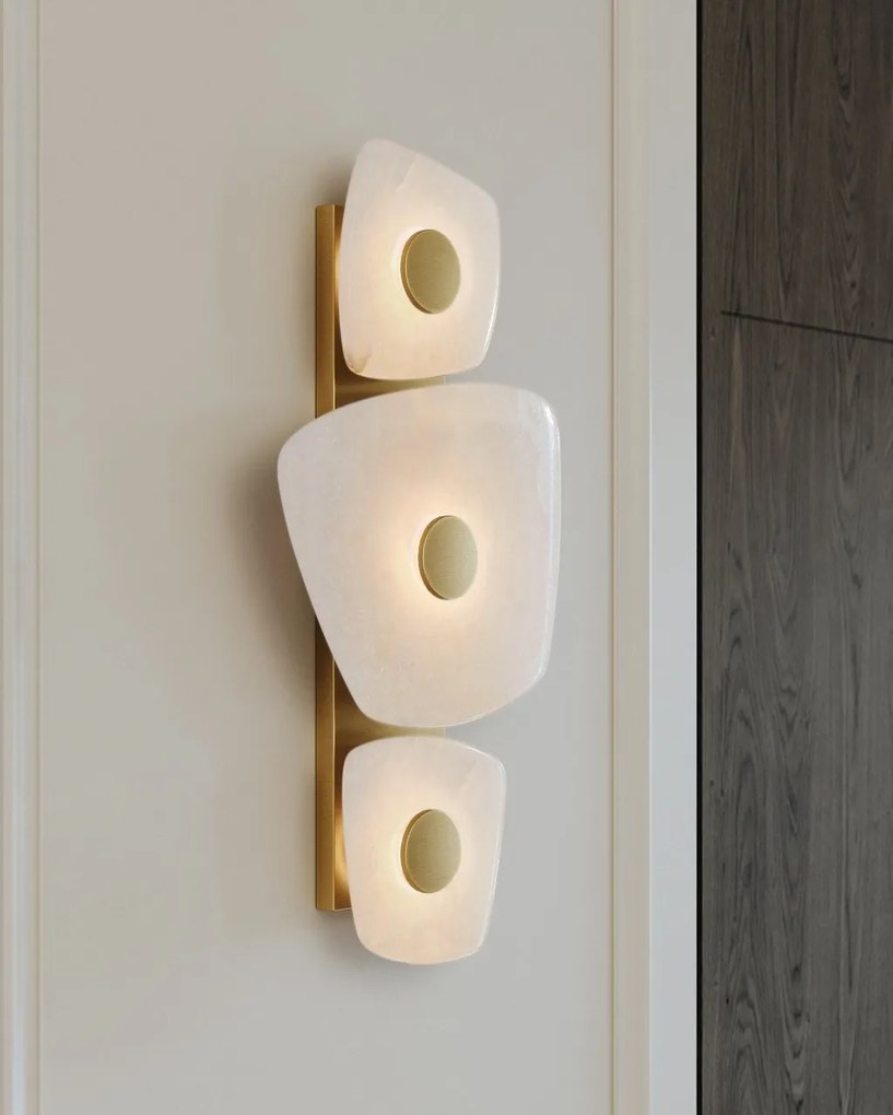 Aplica de perete LED design LUX, Alabastru, Holmdel