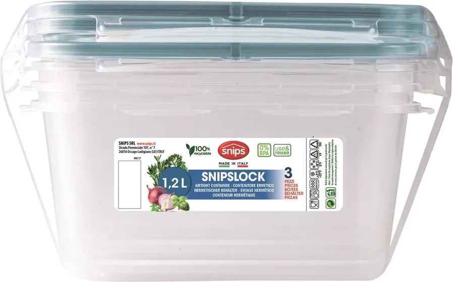 Caserole pentru alimente 3 buc. Snipslock – Snips