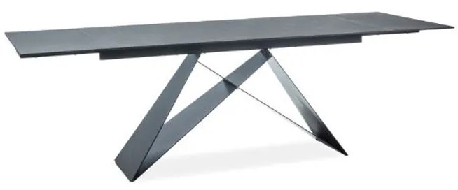 Masa extensibila Westin I negru/negru mat L160-240 cm