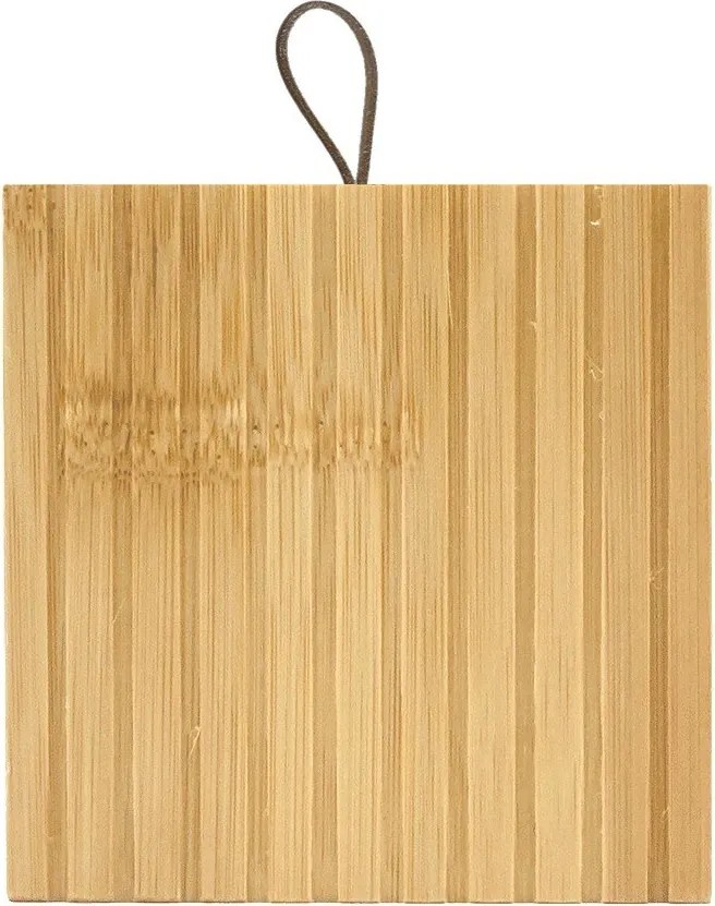 Organizator de baie în culoare naturală pentru dischete demachiante din bambus Hanoi – douceur d'intérieur