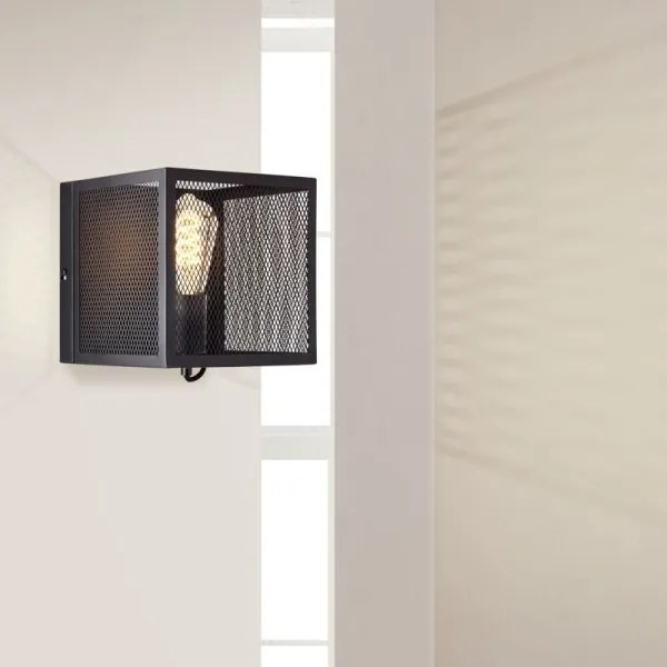 Aplică Brilliant MAZE 1xE27/40W/230V negru