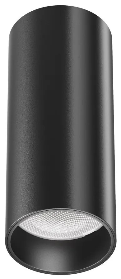 Plafoniera LED design tehnic Focus negru, 3000K