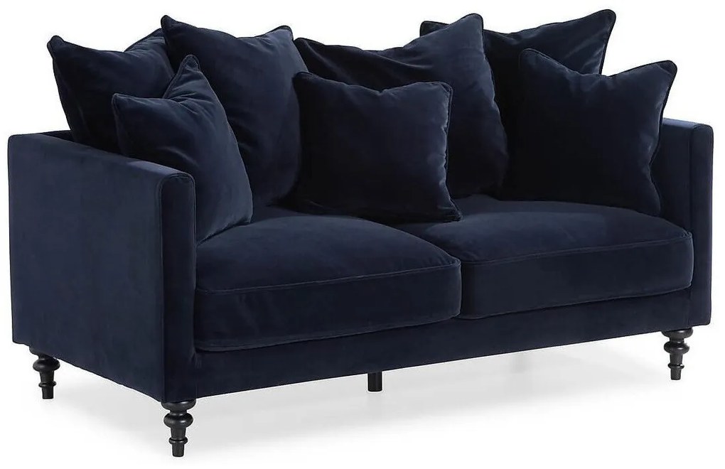 Canapea Riverton 437Numărul de locuri: 2, Albastru, 164x87x92cm, Tapiterie, Picioare: Lemn