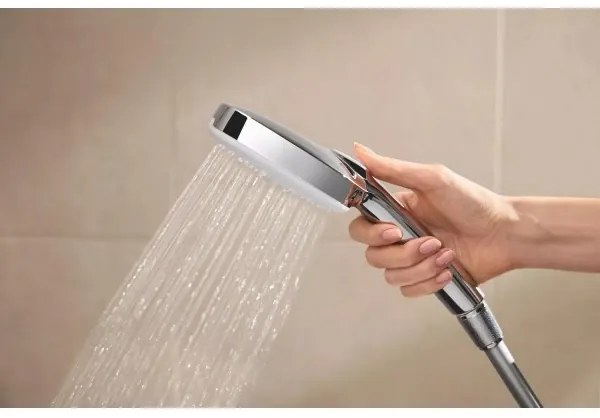 Coloana de dus cu termostat, Grohe Tempesta Cube 250, cu 1 tip de jet, crom, 26689001