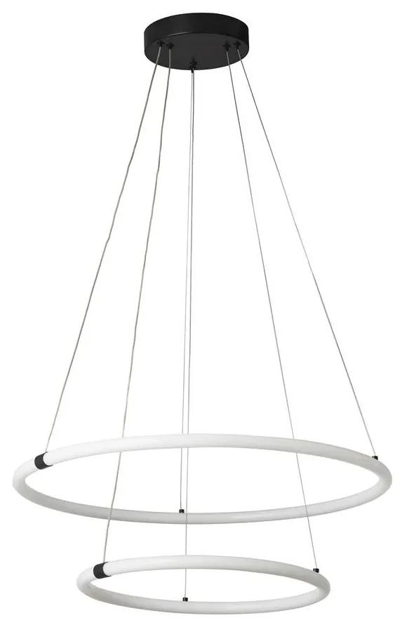 Pendul, Lustra suspendata cu 2 inele, design modern LED, Revolve