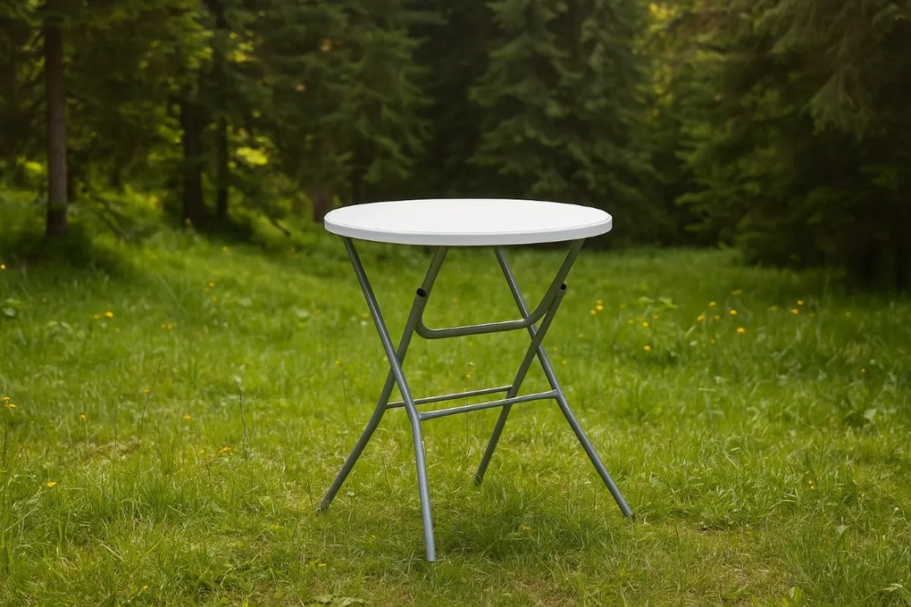 Masă rotundă pliabilă de tip „bar”