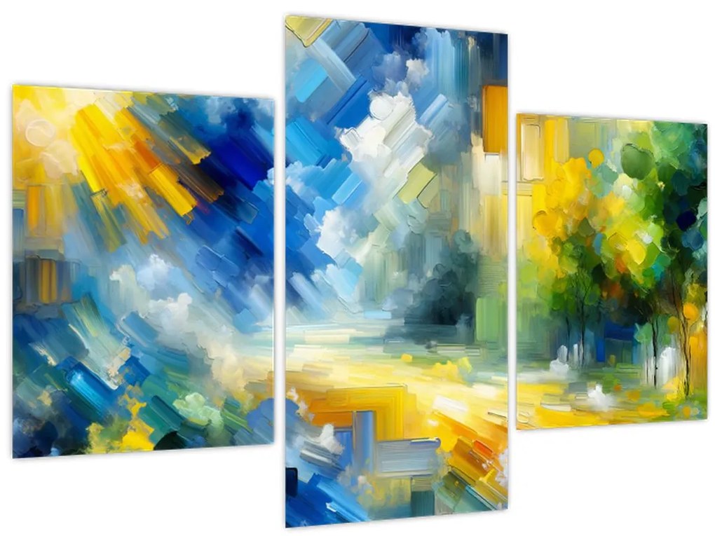 Tablou - Zi însorită abstractă (90x60 cm)