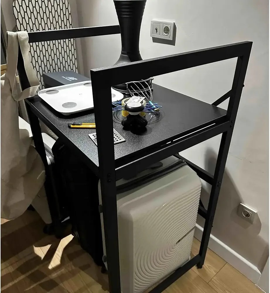 Suport raft pentru mașină de spălat și uscător,negru