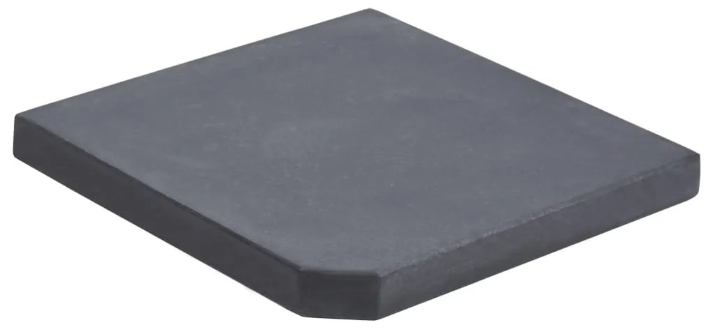 vidaXL Placă de greutate umbrelă, negru, granit, 25 kg, pătrat