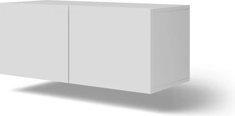 Comodă TV Lila montat pe perete TV – 100x40x41 cm – Alb