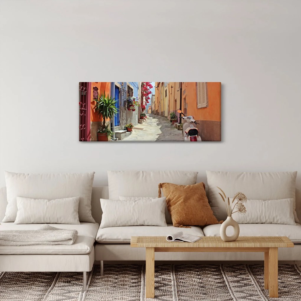 Tablou cu strada din Sardinia (120x50 cm)