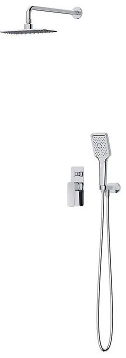 Cersanit S952-029 - Set duș LARGA cu baterie incastrată, crom lucios