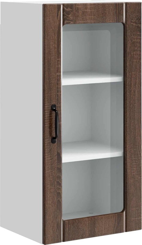 vidaXL Dulap de bucătărie Stejar închis 40 x 31 x 80 cm Lemn compozit