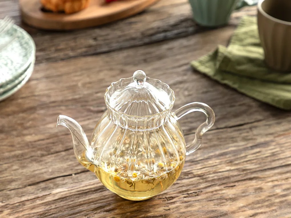 Borosilkat Glass Ceaınıc Pentru Esen Transparent
