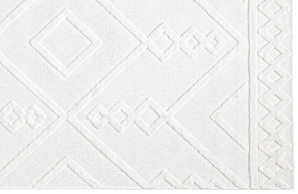 Covor, 58647A Silva, 80x150 cm, Alb