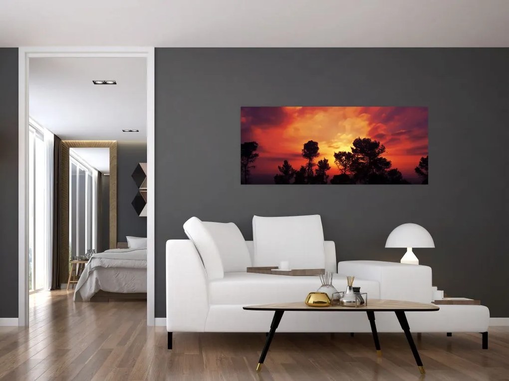 Tablou apus de soare (120x50 cm)