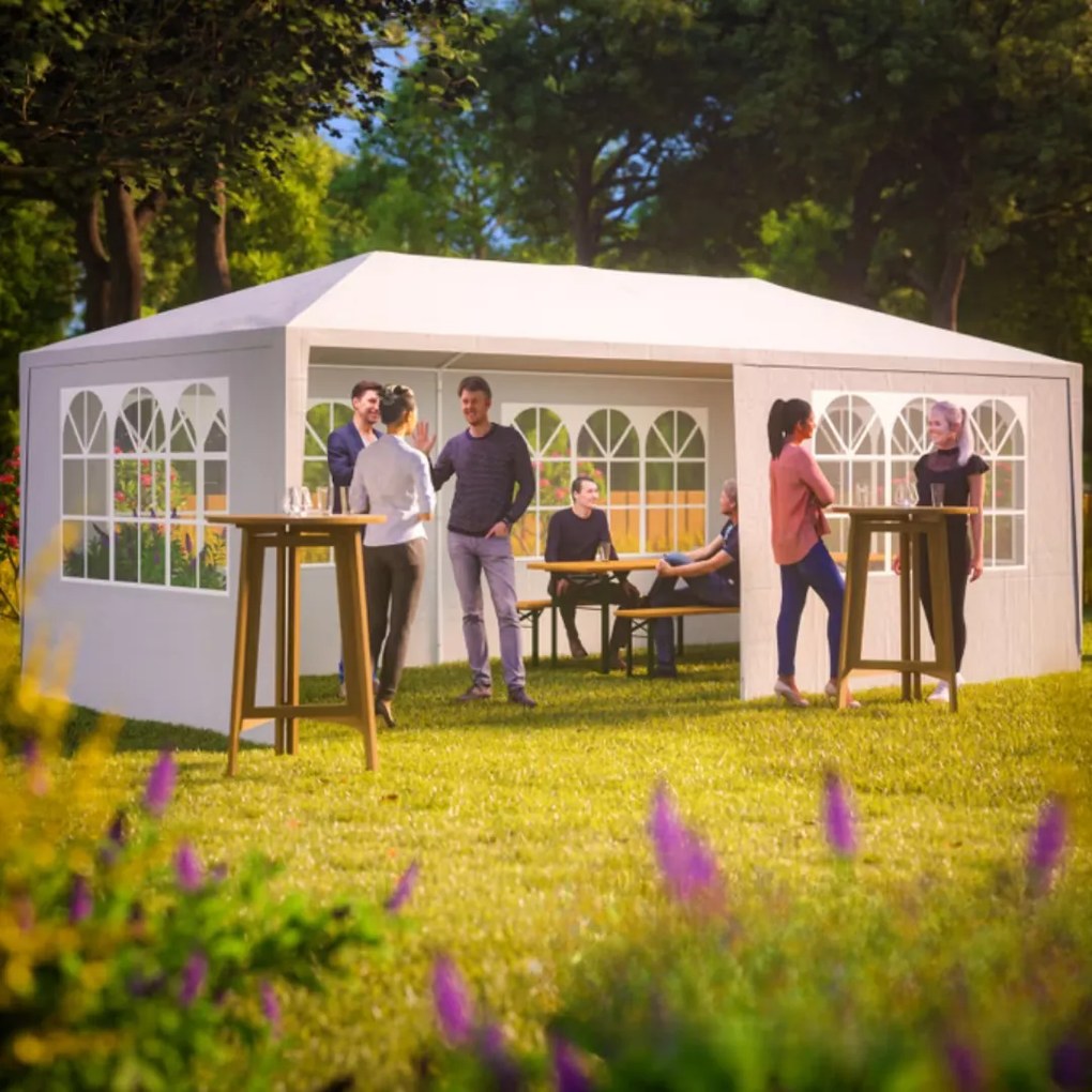 Cort de petrecere NEAPOL, 3x6m, alb Jurhan