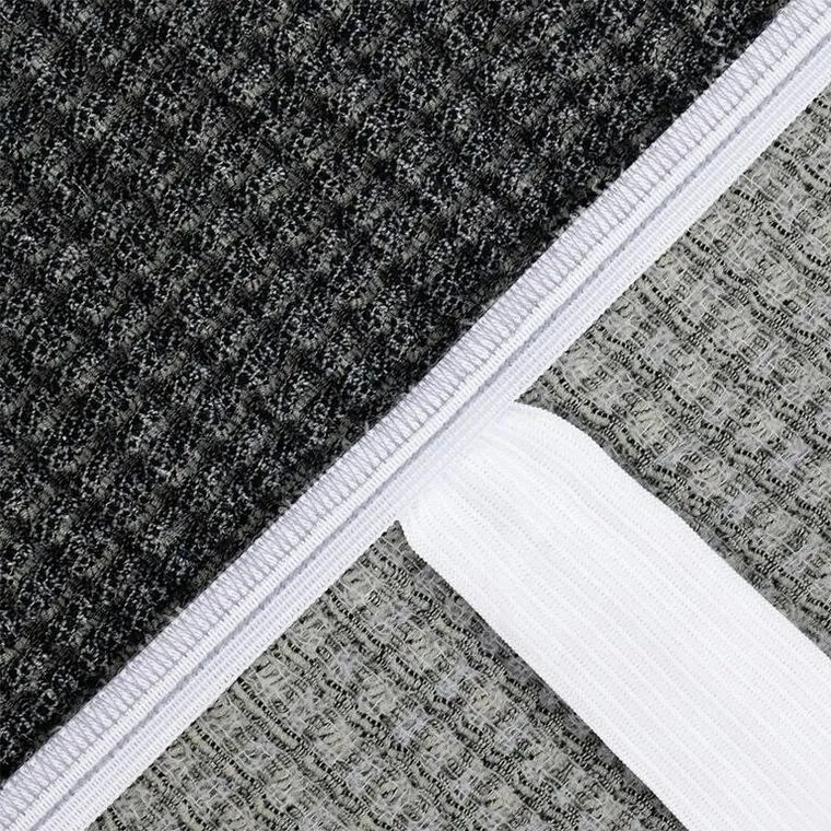 Nueva Textura Huse super elastice RUBINIA antracit colţar (l. 340 - 540 cm)