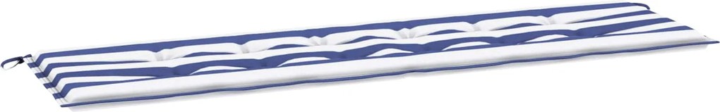 vidaXL Pad pentru Bancă Carouri Negre 150 x 50 x 3 cm Material Oxford