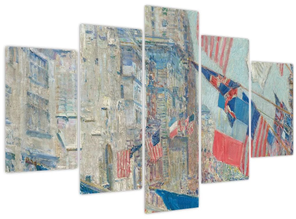 Tablou - Childe Hassam, Allies day, reproducere (150x105 cm)