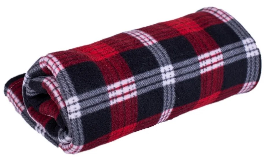Pătură fleece cub burgundy , 150 x 200 cm