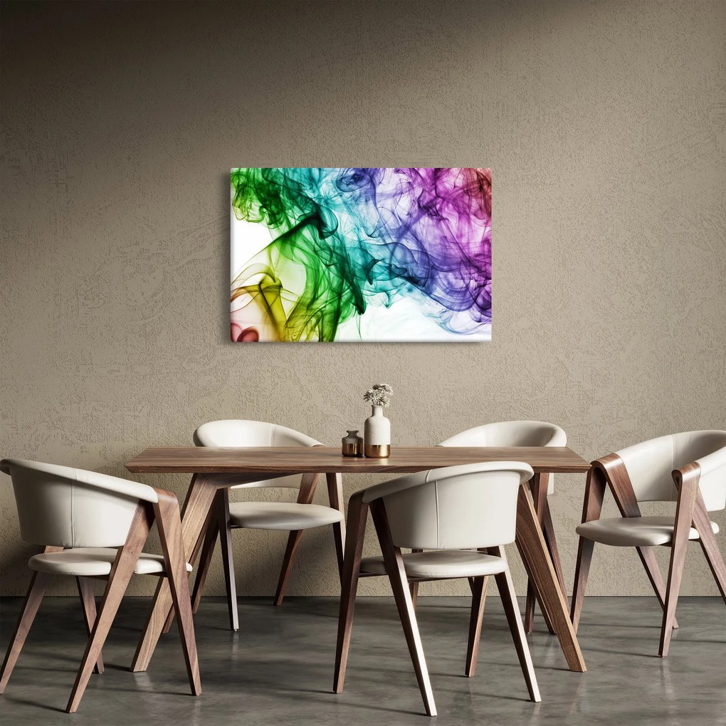 Tablou - fum colorat (90x60 cm)