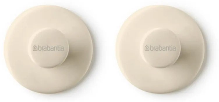 Set 2 agatatori prosoape Brabantia ReNew 1006268, Kit de montare inclus, Pana la 2 kg, Bej