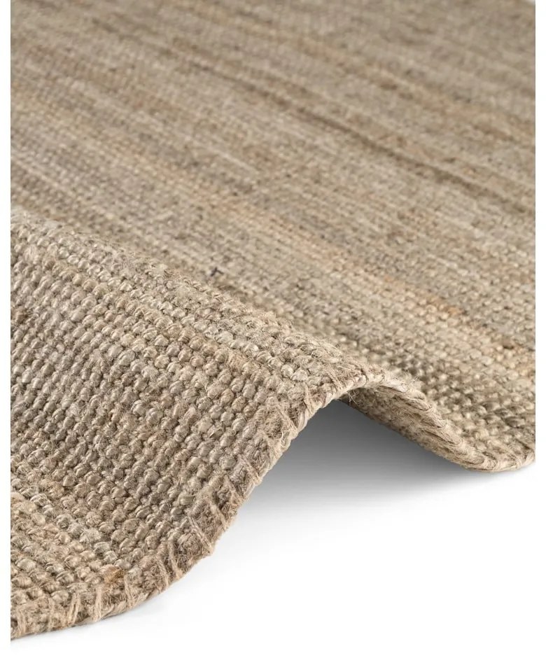 Covor taupe rotund din iută ø 160 cm Bouclé Jaipur – Hanse Home