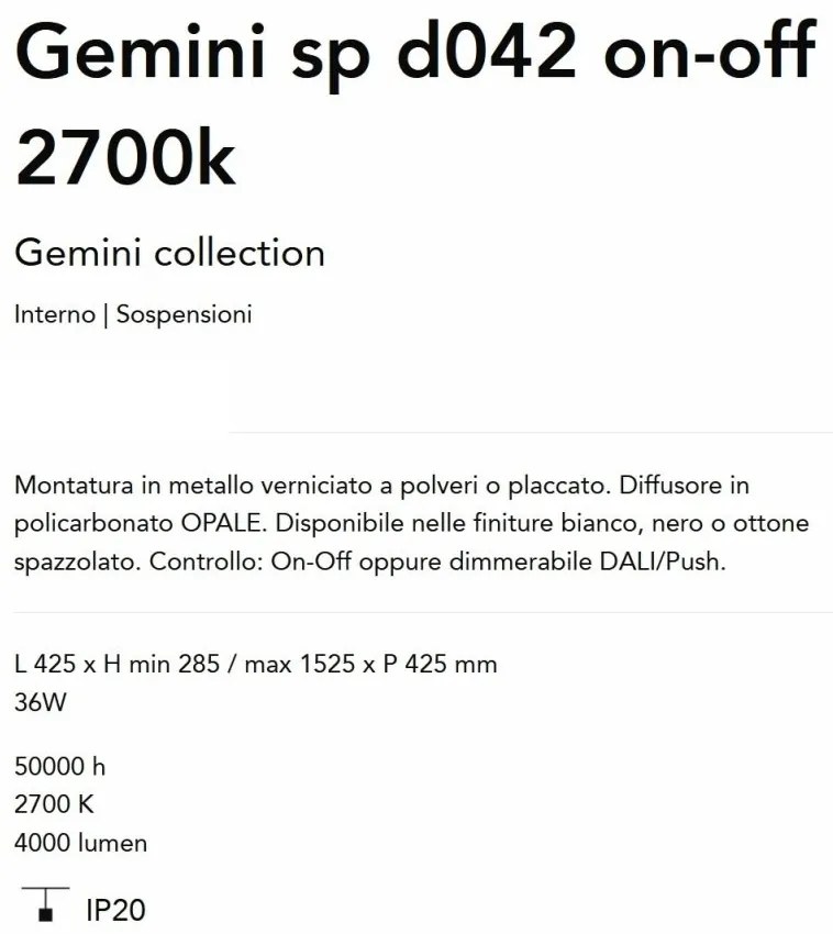 Lustra LED suspendata design circular Gemini sp d042 on-off 2700k aurie