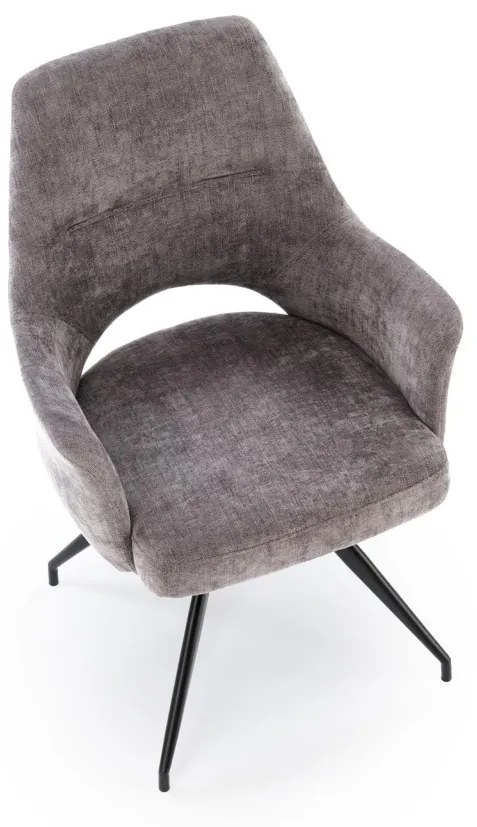 Scaun rotativ K542 stofa gri