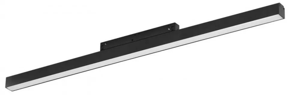 Set 2 metri sina magnetica monofazata cu iluminat inclus Alfa 52M2031BK negru, 3000K