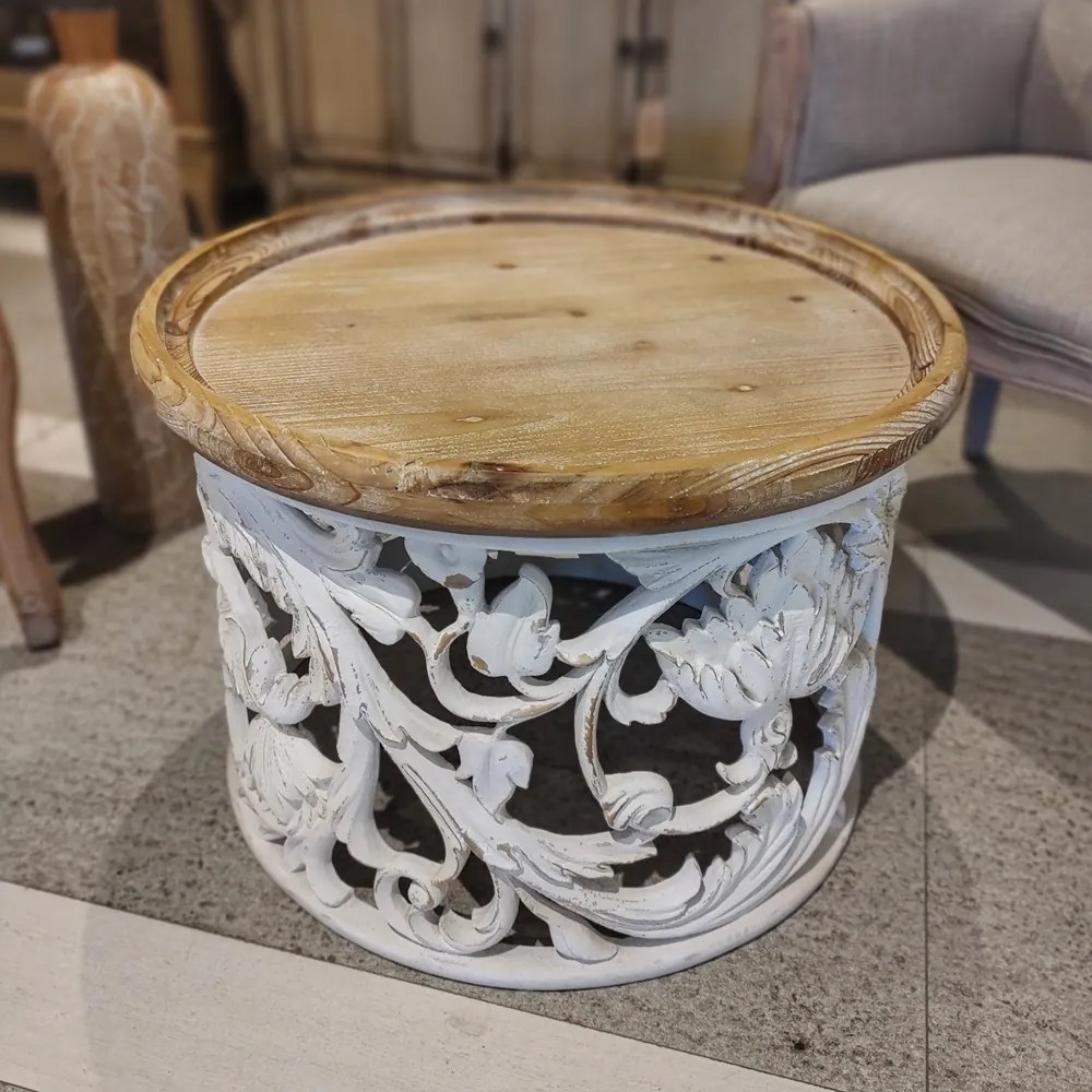 Masuta Vintage din lemn 63x45 cm