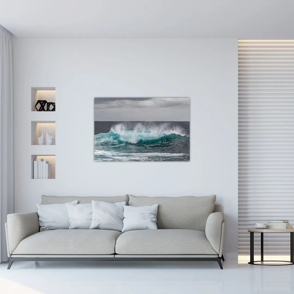 Tablou - Valuri pe ocean (90x60 cm)