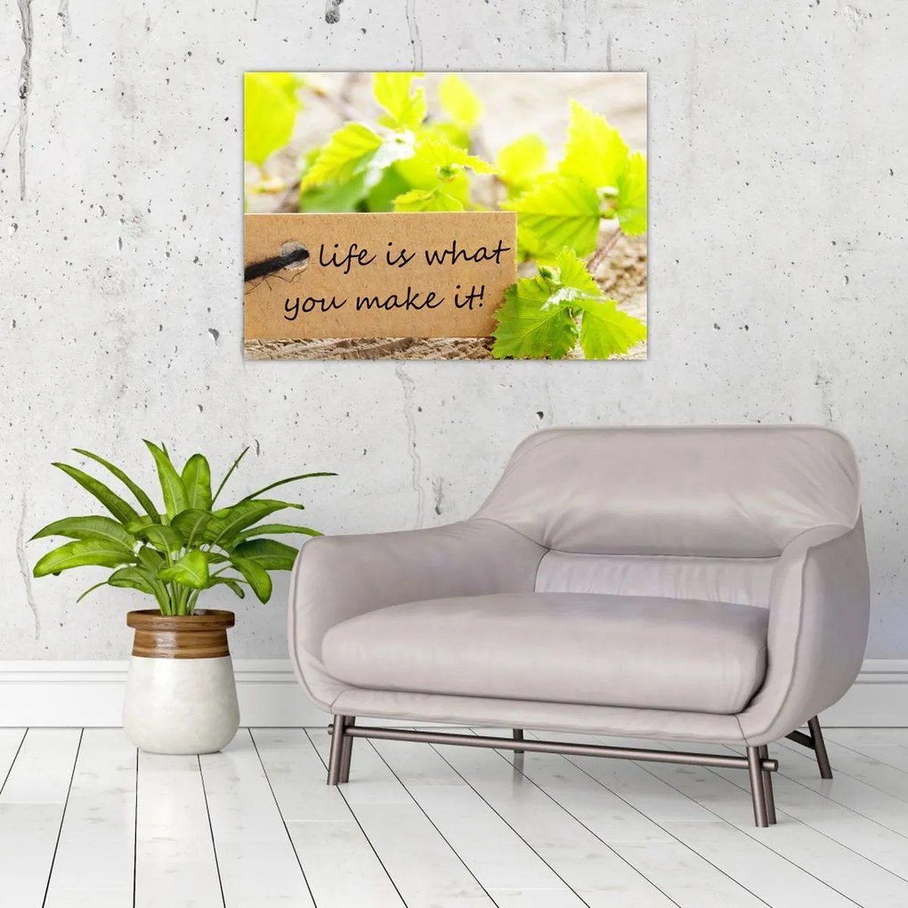 Tablou - Citat (70x50 cm)