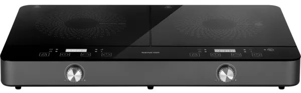 Plită cu inducție cu afișaj LCD, două ochiuri 3400W/230V Sencor