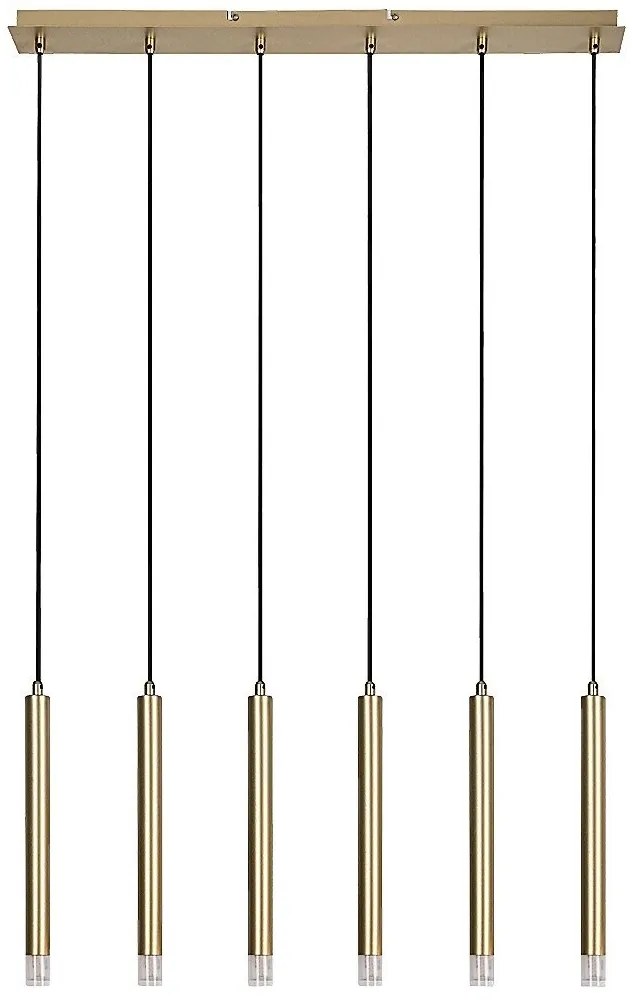 Lustra suspendata stil minimalist Ramira 6L aurie