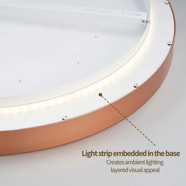BRILAGI - Corp de iluminat LED reglabil GLASS POOL DOUBLE LED/60W/230V 50 cm cu finisaj cupru + telecomandă