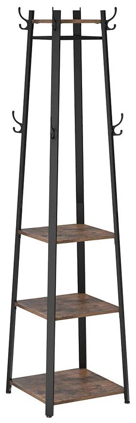 Cuier vertical cu rafturi 43×43×180 cm