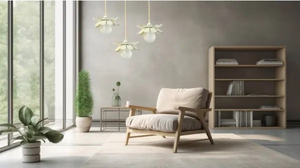 Bohemia-Design - Lustră suspendată pe cablu 1xE27/60W/230V crem