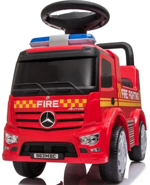 Bicicletă fără pedale Mercedes C-Class mașină de pompieri, roșu