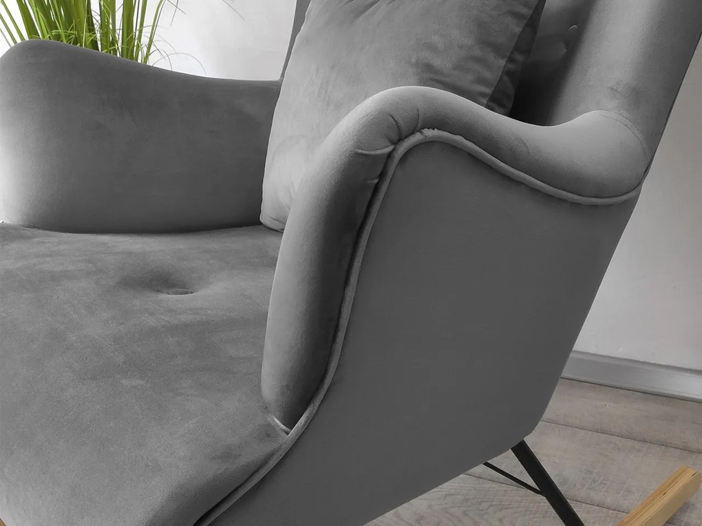 Fotoliu balansoar în stil scandinav Aria (Magic Velvet 2234). 1059400