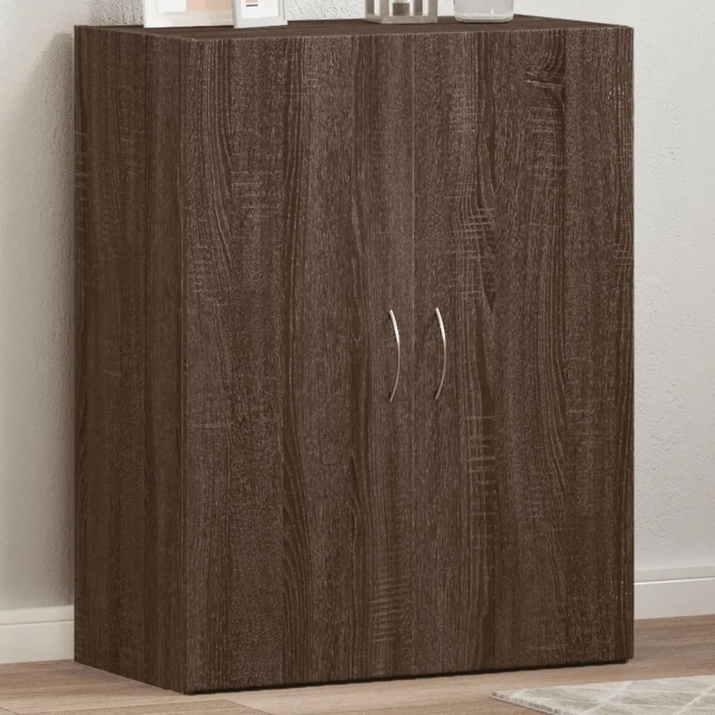vidaXL Fișet, stejar maro, 60x32x77,5 cm, lemn prelucrat